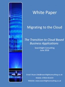Migrating to the Cloud:  The Transition to Cloud Based Business Applications