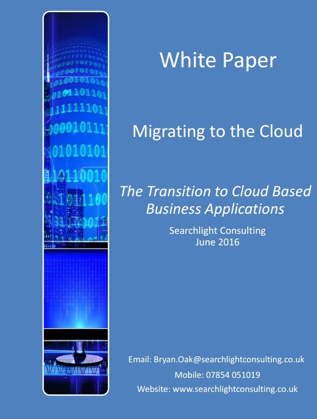 Migrating to the Cloud:  The Transition to Cloud Based Business Applications