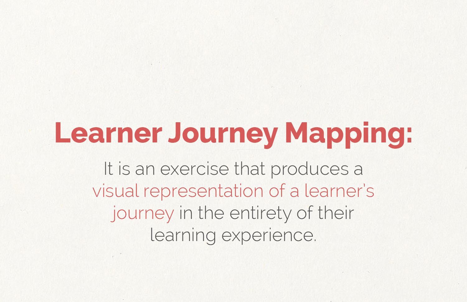 Learner Journey Mapping